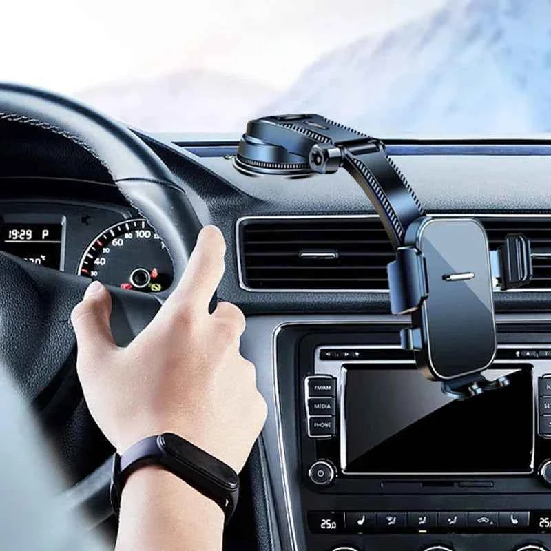 GPS Navigation Car Phone Bracket - Universal Dashboard Windshield Desk Hanging Cellphone Stand