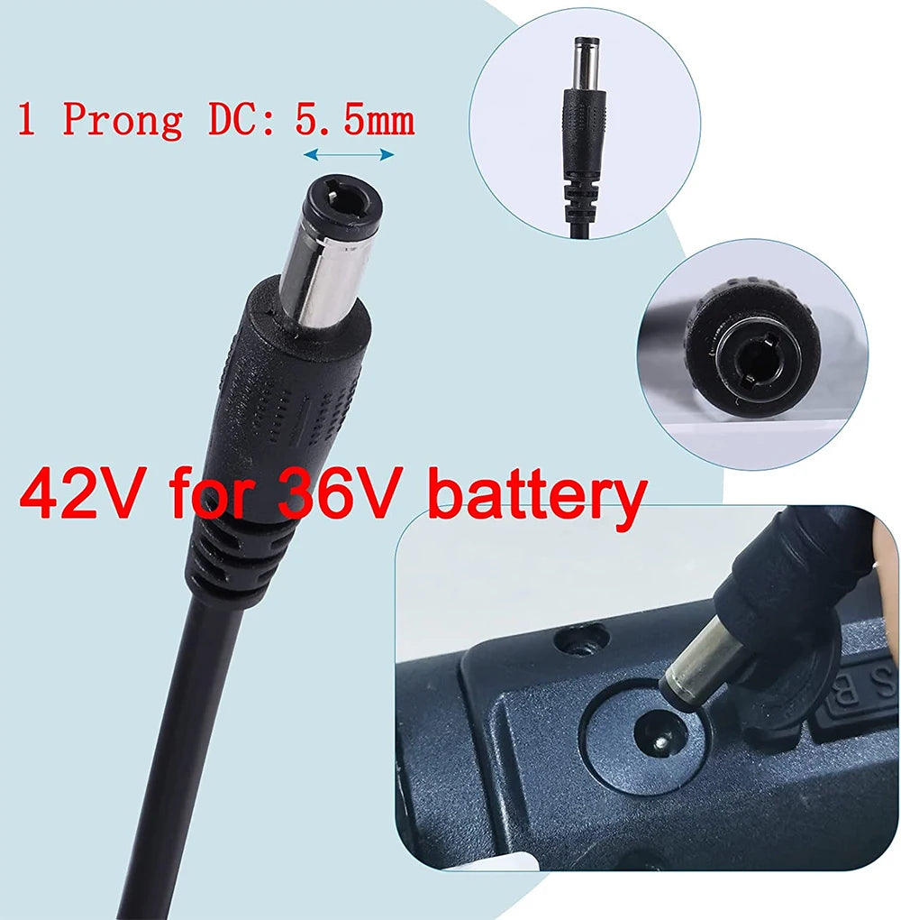 42V 2A Charger for isinwheel S9 Pro S9 Max,  i9/i9 Pro/1S,GXL V2,Apex XL,Rival, XR Elite,Vibe &Nova Pro,Glide Pro