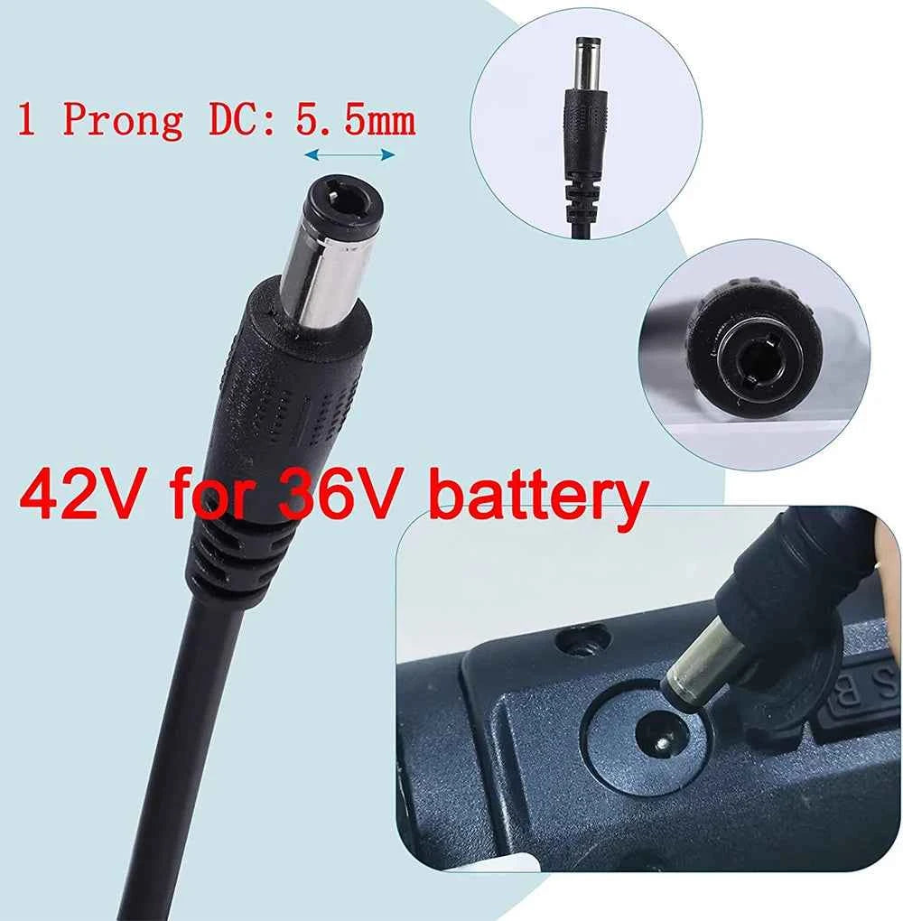 42V 2A Charger for isinwheel S9 Pro S9 Max,  i9/i9 Pro/1S,GXL V2,Apex XL,Rival, XR Elite,Vibe &Nova Pro,Glide Pro