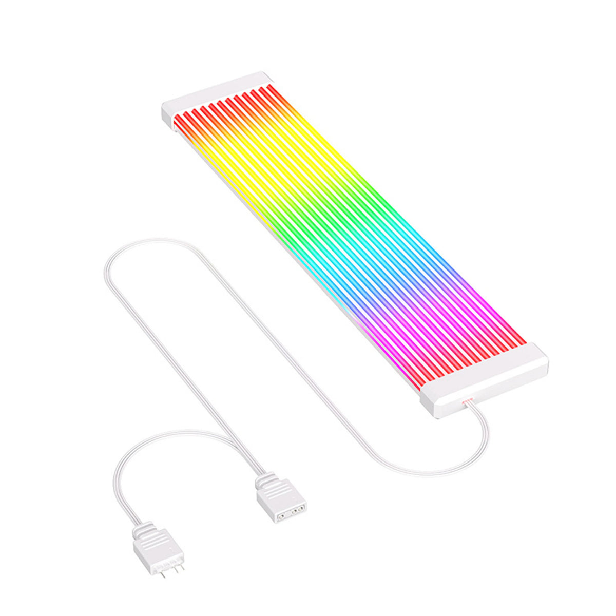5V ARGB Rainbow 24Pin 8Pin PSU Extension Cable, ARGB LED Sync ATX Gaming PC Case Decor Light Strip