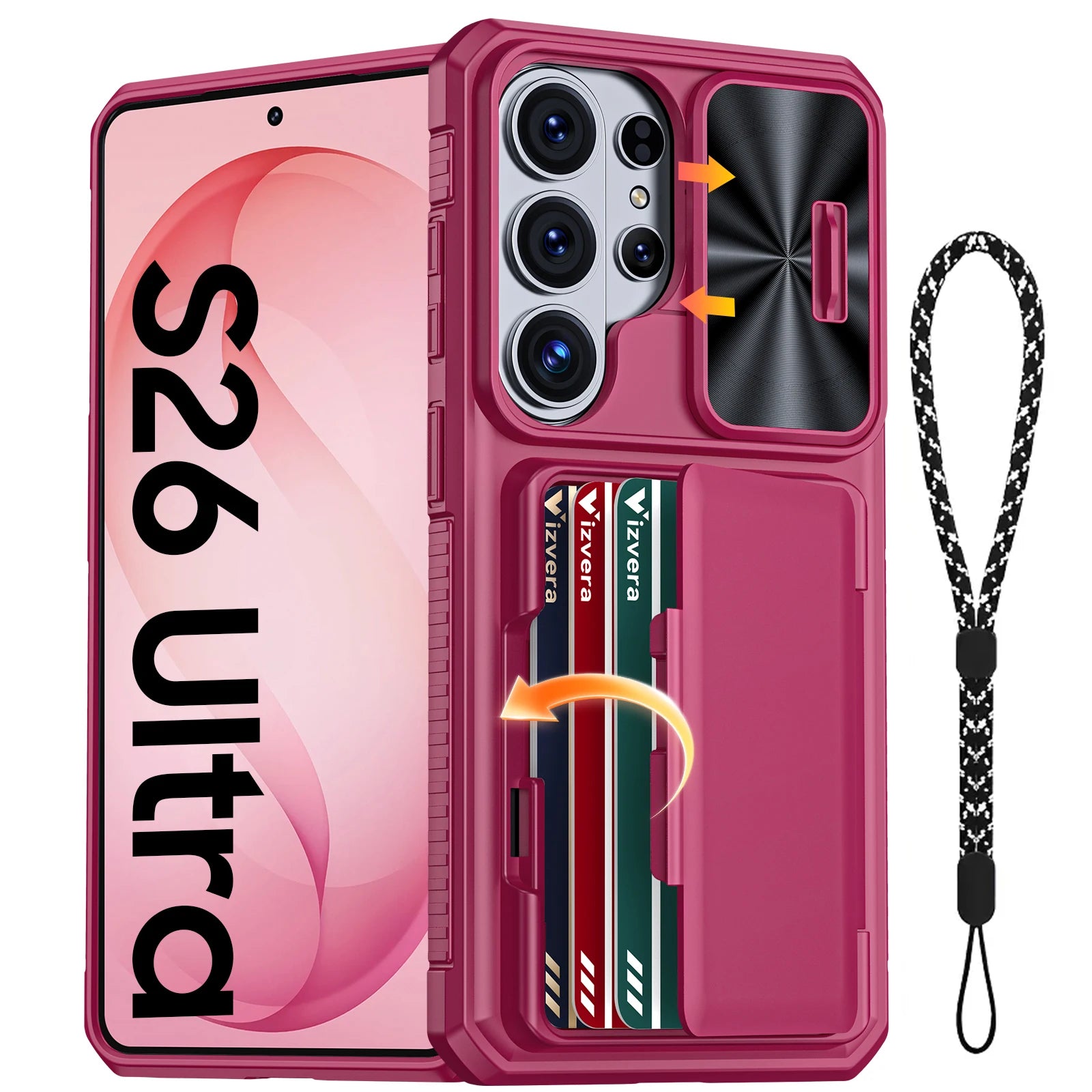 For Galaxy S26 Ultra Case Wallet-Full Body Protective with Card Holder(4 Cards) Camera Cover & Kickstand for Women & Men-Gray