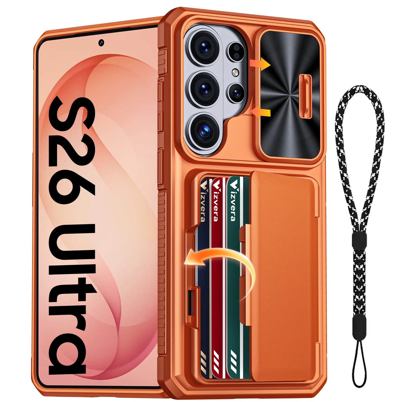 For Galaxy S26 Ultra Case Wallet-Full Body Protective with Card Holder(4 Cards) Camera Cover & Kickstand for Women & Men-Gray