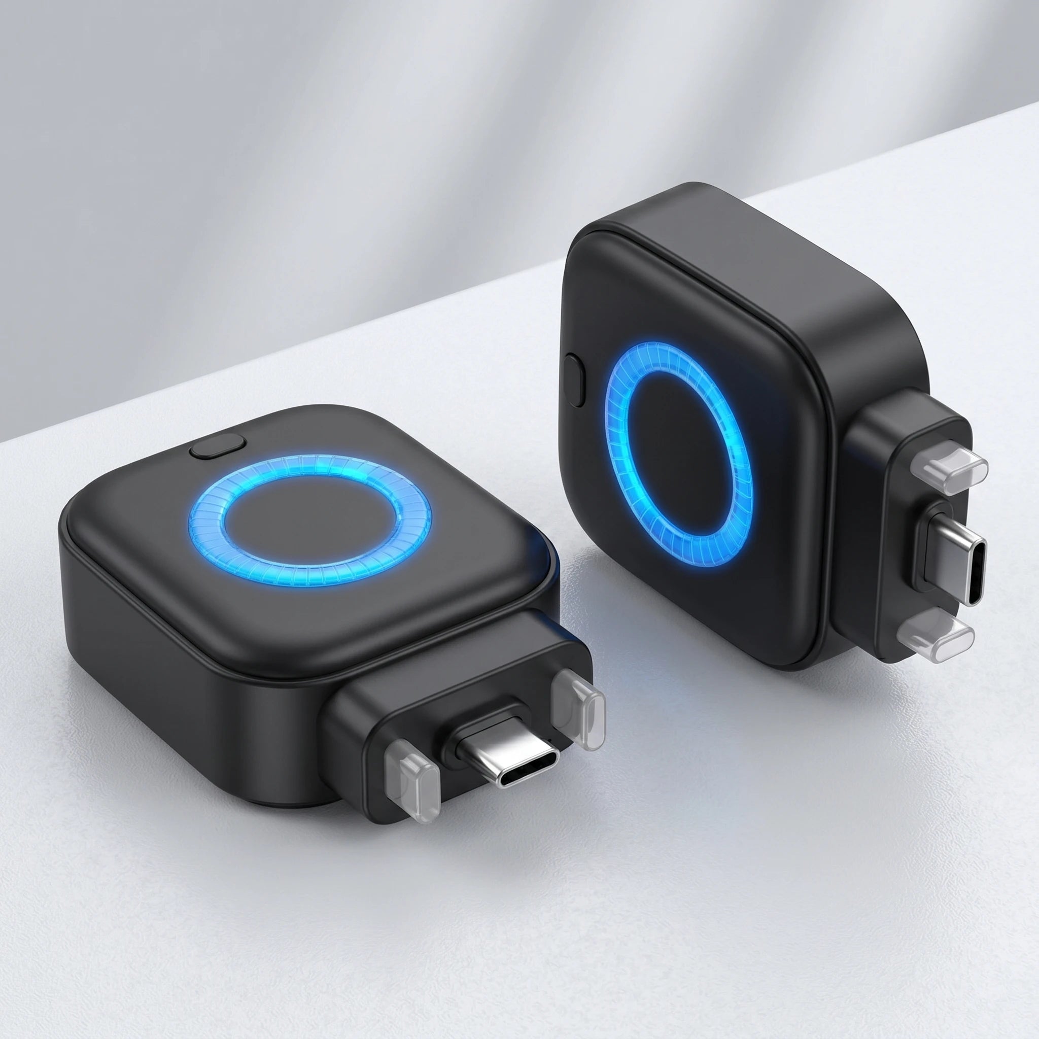 Smart AI Auto Power Off Type-C Fast Charger RGB LED Safe Overnight Charging Device For iPhone 15 Android