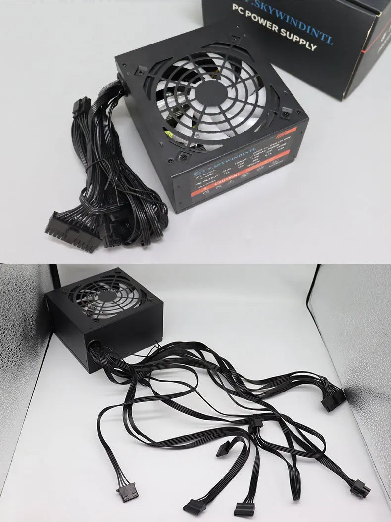 Fonte 500w PSU12V PC Power Sources For Office 500W 24pin ATX Computer Power Supply PSU 500W PC Gaming Power PC Gamer Source Game