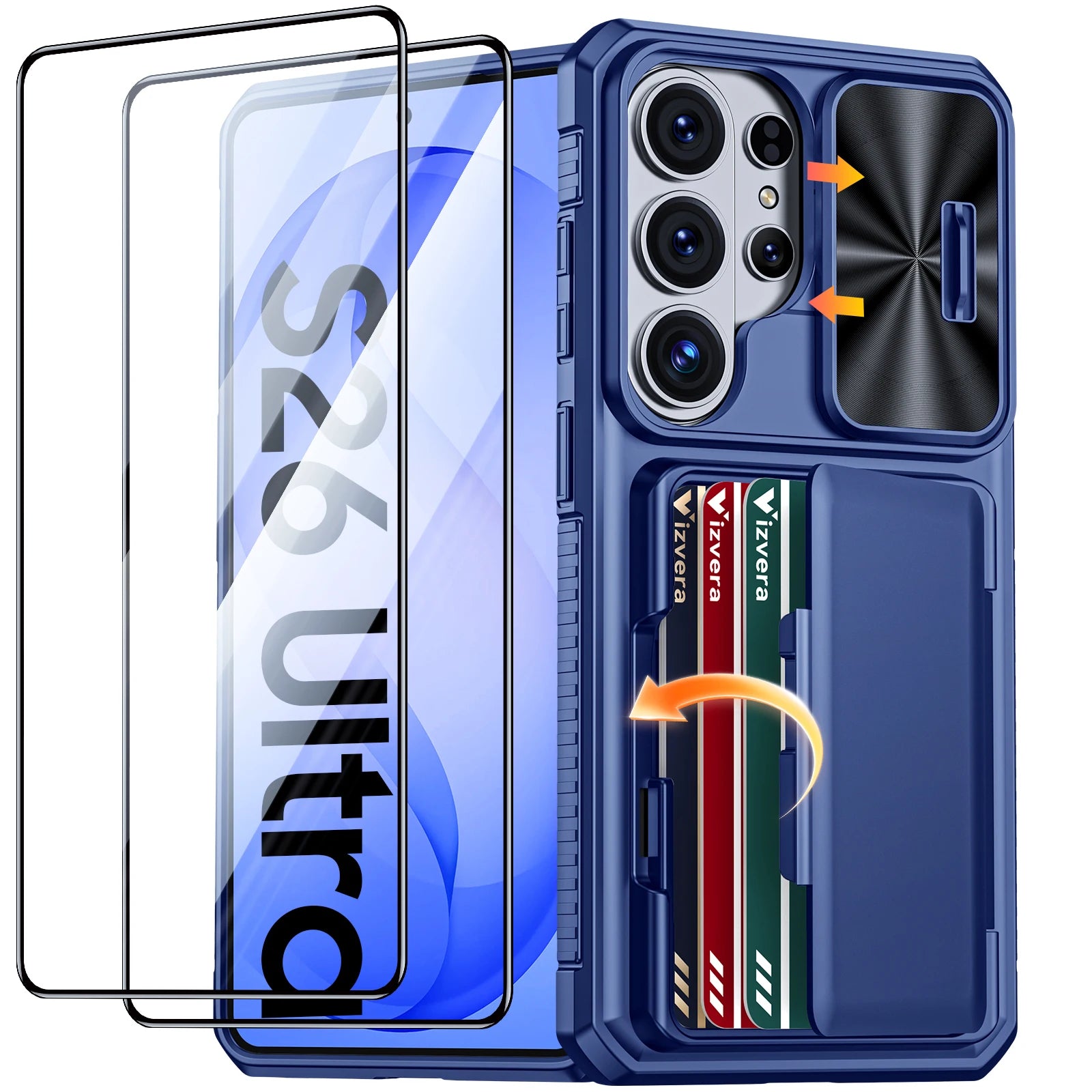 For Galaxy S26 Ultra Case Wallet-Full Body Protective with Card Holder(4 Cards) Camera Cover & Kickstand for Women & Men-Gray