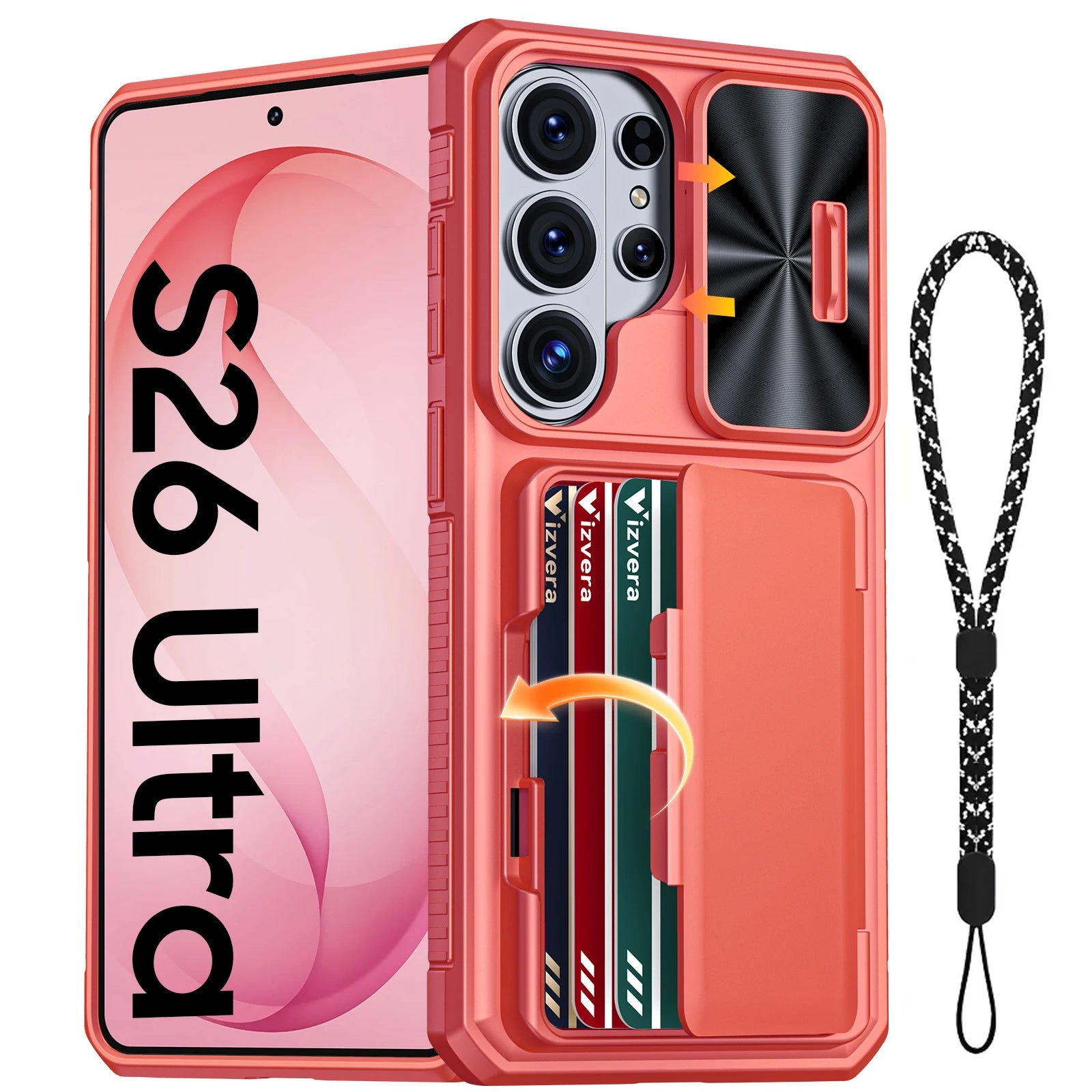 For Galaxy S26 Ultra Case Wallet-Full Body Protective with Card Holder(4 Cards) Camera Cover & Kickstand for Women & Men-Gray