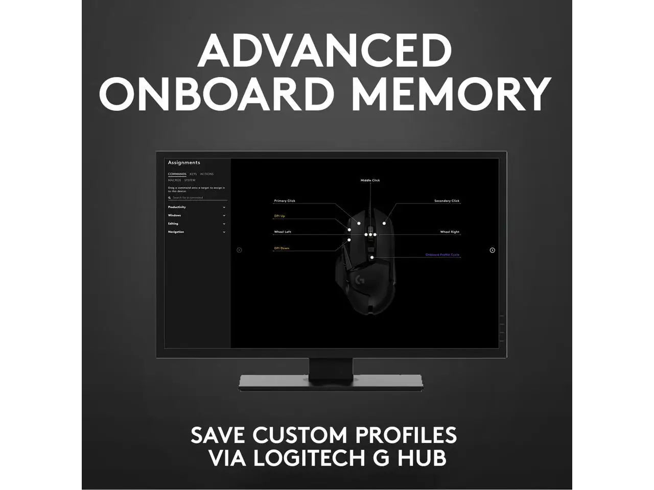 Logitech G502 HERO High Performance Wired Gaming Mouse, HERO 25K Sensor, 25,600 DPI, RGB, Adjustable Weights, 11 Programmable Buttons, On-Board Memory, PC / Mac