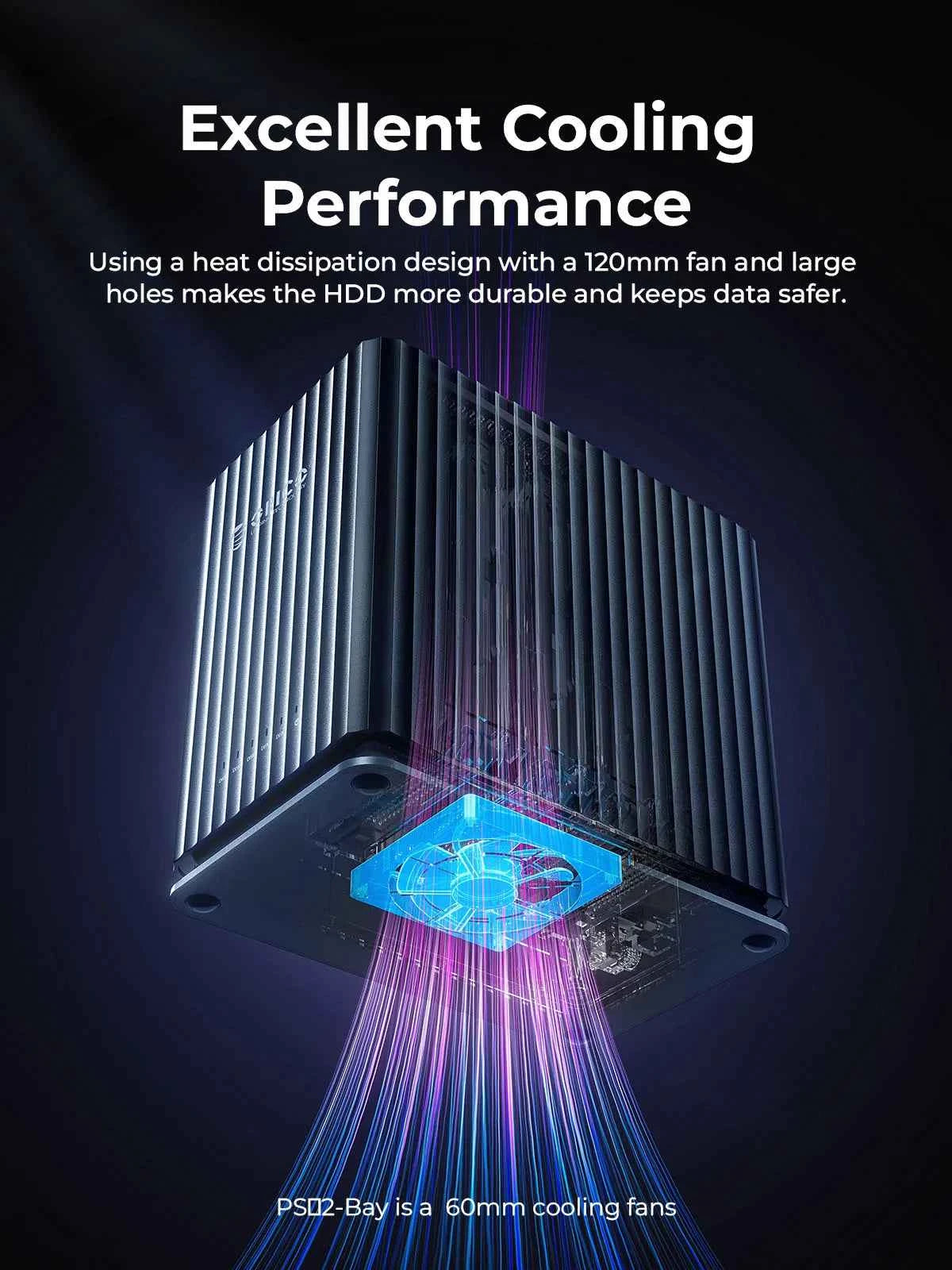 ORICO HDD Docking Station 2Bay 5Bay Type-C Personal Storage 12V 4A Power Supply Silent Design Strong Heat Dissipation 3.5