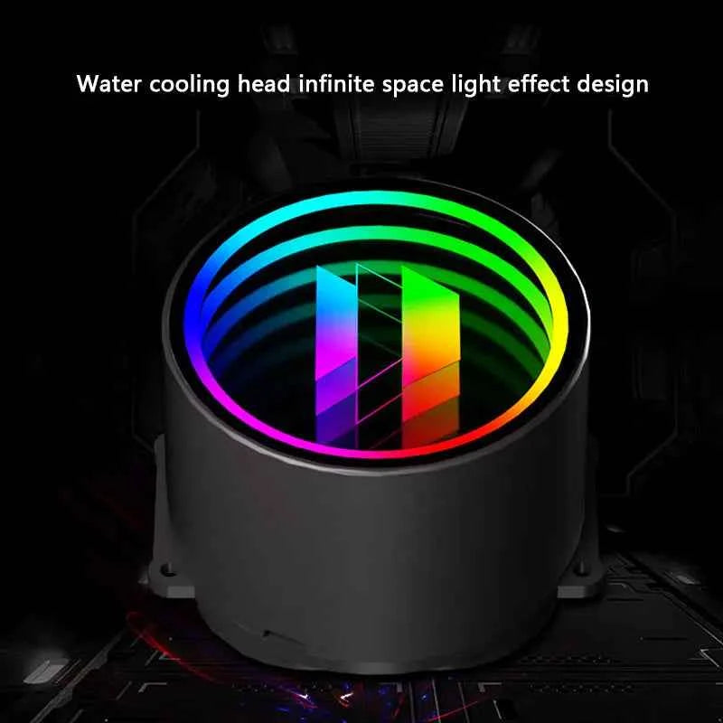 UPSIREN Poseidon mirror 360 ARGB All-in-one water cooling radiator/Infinity mirror lighting effects/TDP280W/Support LGA1700/AM5