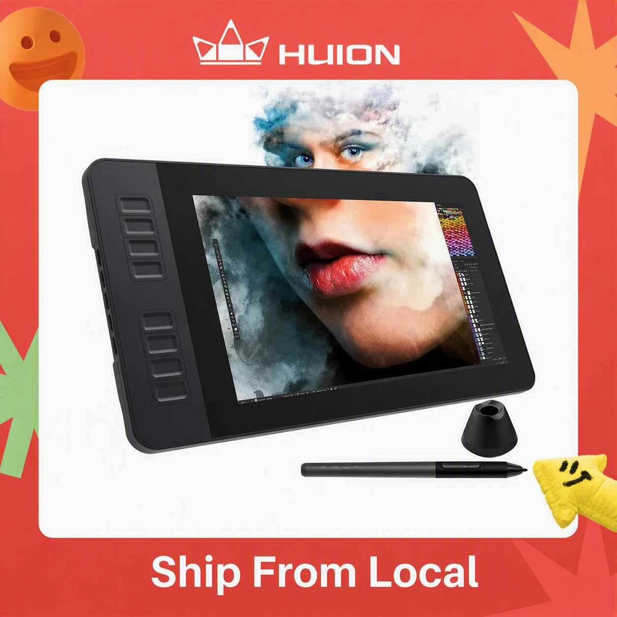GAOMON PD1161 11.6 Inch Graphics Tablet IPS Full HD Drawing Pen Display with 8 Shortcut Keys and 8192 levels Battery-Free Stylus