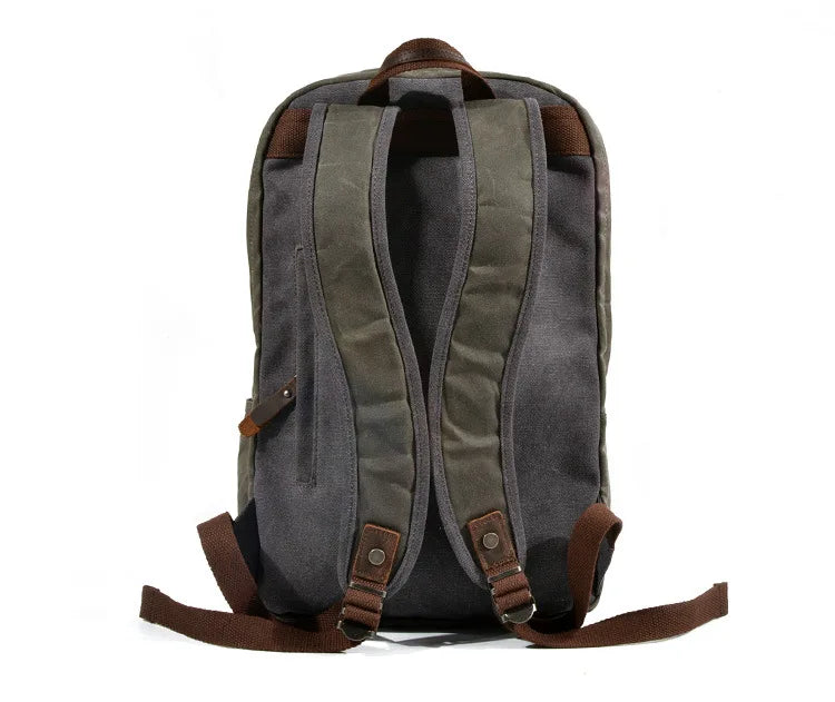 New Designer Waterproof oil wax Canvas Daypacks Unisex men Vintage Backpacks women Anti-thief Travel Rucksacks Retro School Bags