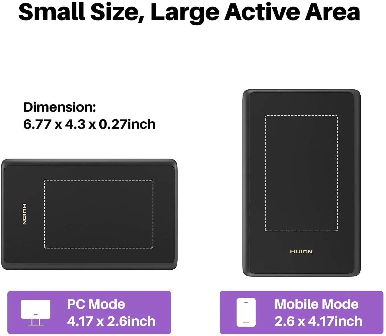 4x2.6 Inch Huion H420X Graphics Tablet Drawing Tablets Ultra Thin Signature Pad Type C Easy Connect to Android Phone Windows PC