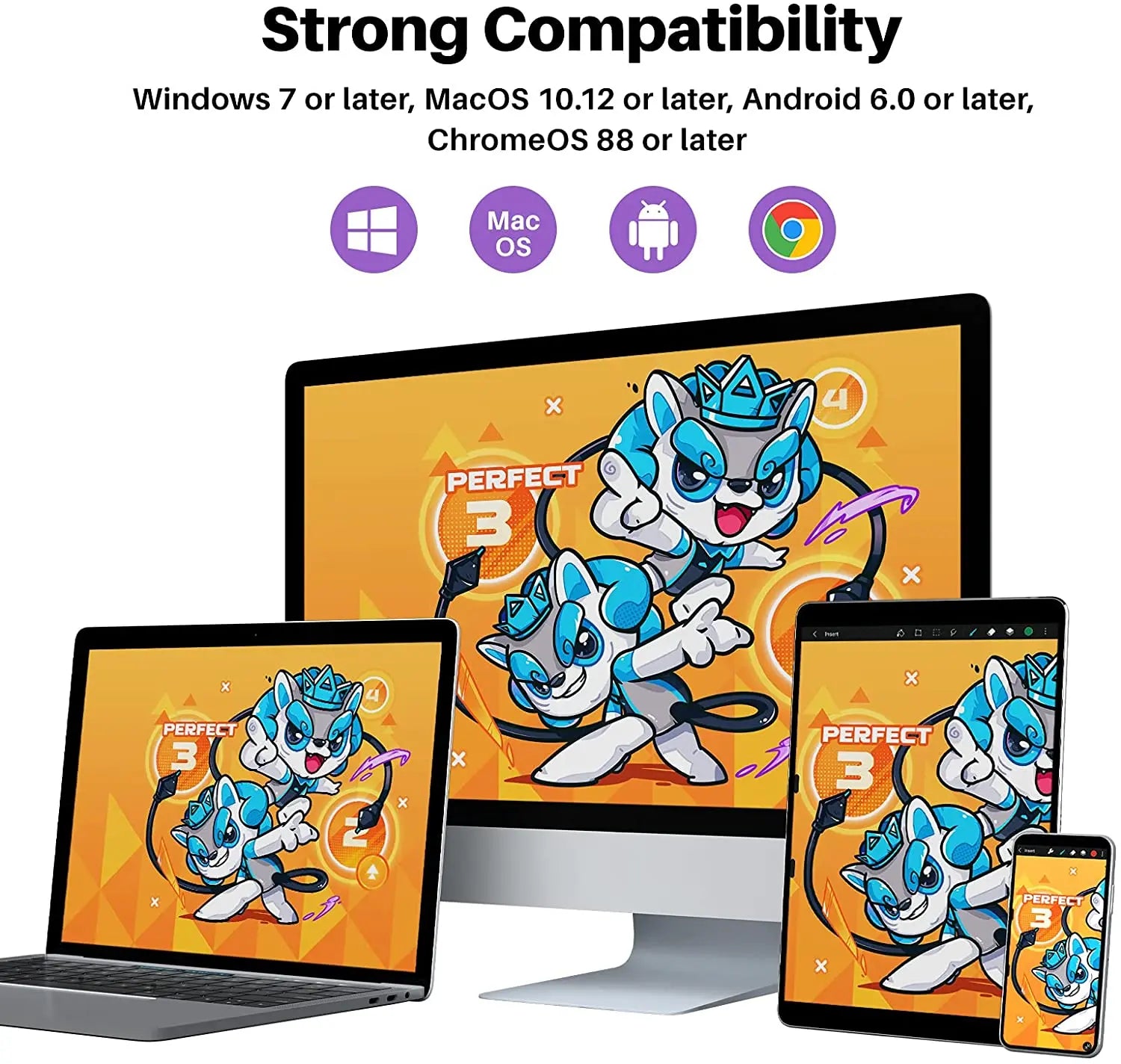 4x2.6 Inch Huion H420X Graphics Tablet Drawing Tablets Ultra Thin Signature Pad Type C Easy Connect to Android Phone Windows PC