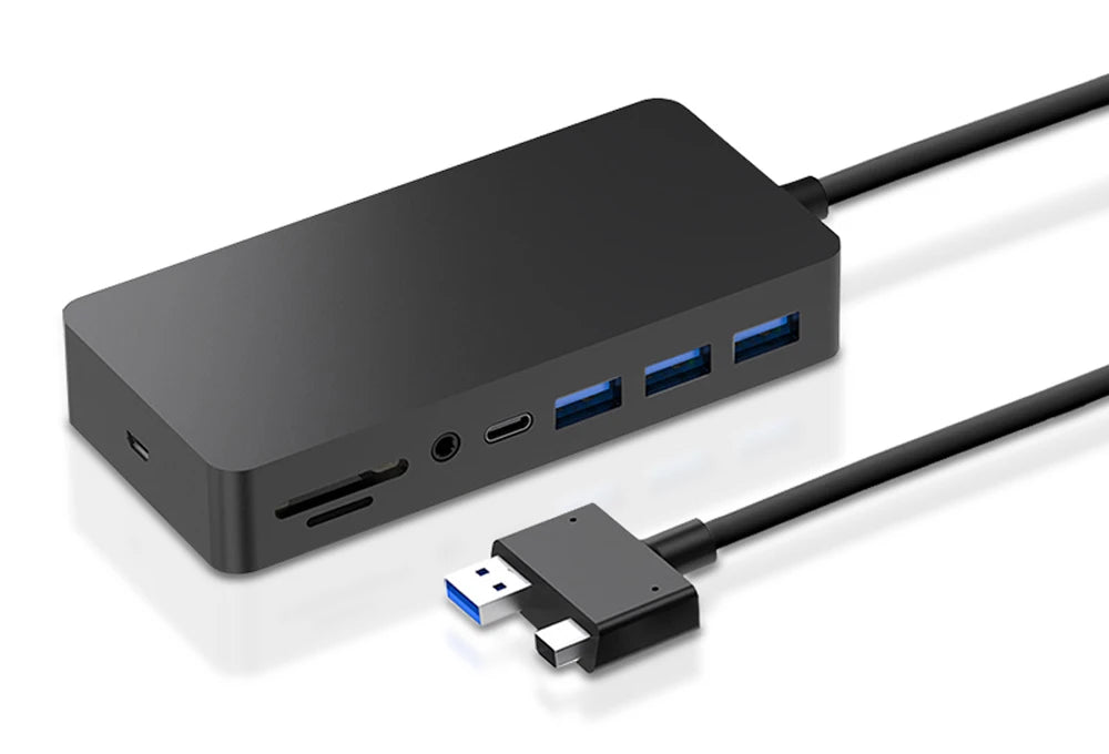 11 in 1 USB 3.0 Mini DP to 4K HD/DP/VGA 3.5 Audio Gigabit Ethernet SD/TF Card Reader Hub for Microsoft Surface Pro 4 5 6