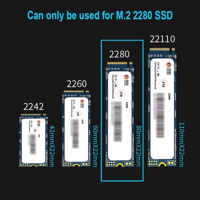 Radiator Heat Sink M.2 NVME NGFF SSD 2280 Solid Radiator Solid Passive Cooling HeatSink Aluminum Vest Heat Cooler