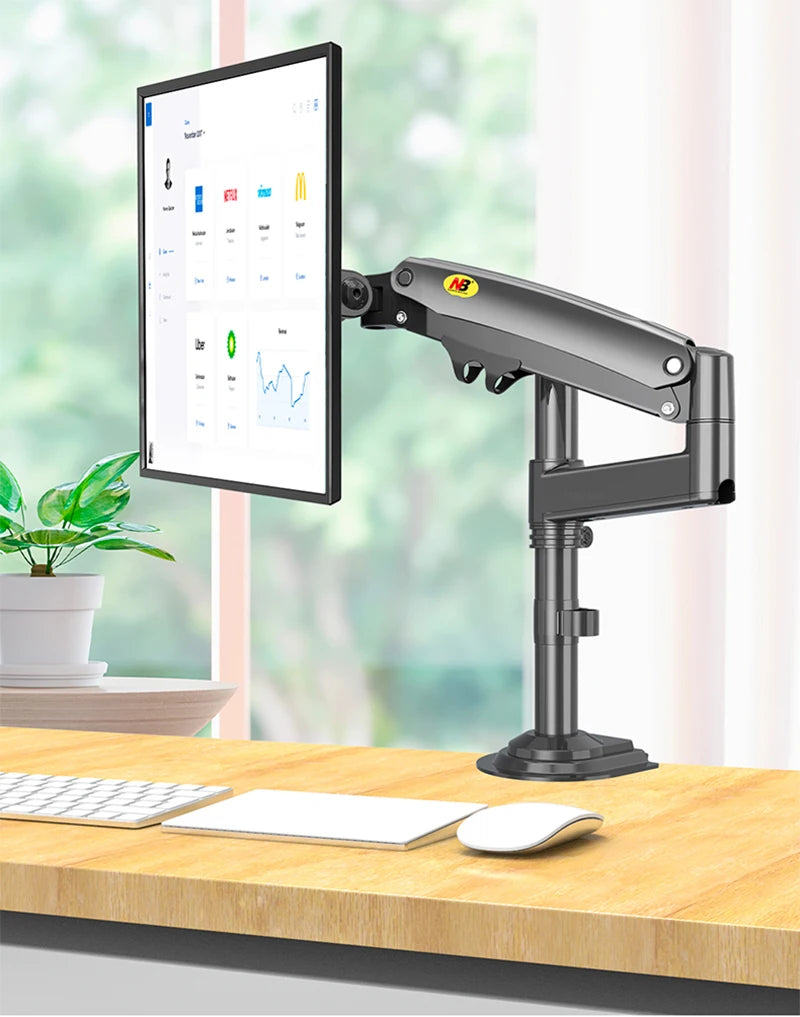 NB H100 Gas Spring 17-30' LCD LED Monitor Holder Arm Full Motion Desktop Ergonomic Monitor TV Mount Bracket Load 2-9 Kgs