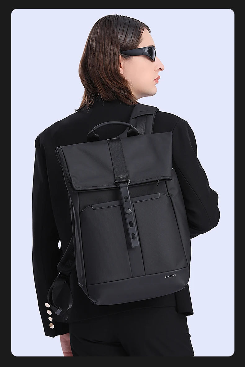 BANGE Anti-Theft Waterproof Laptop Backpack 15.6 Inch – Business Travel Backpack for Men & Women, Durable Work & School Bag