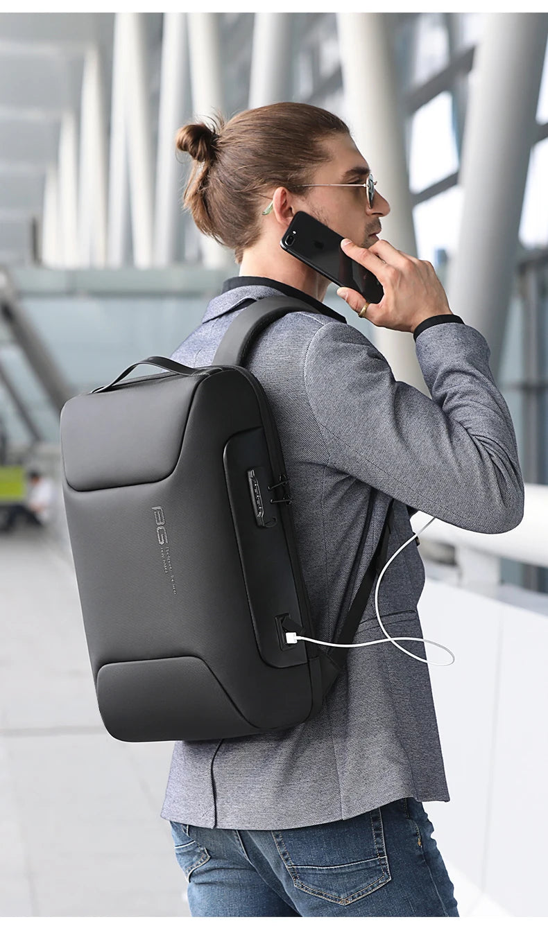 BANGE Anti-Thief 15.6 inch Laptop Backpack with Lock Multifunctional Backpack WaterProof for Business Shoulder Bags for Travel