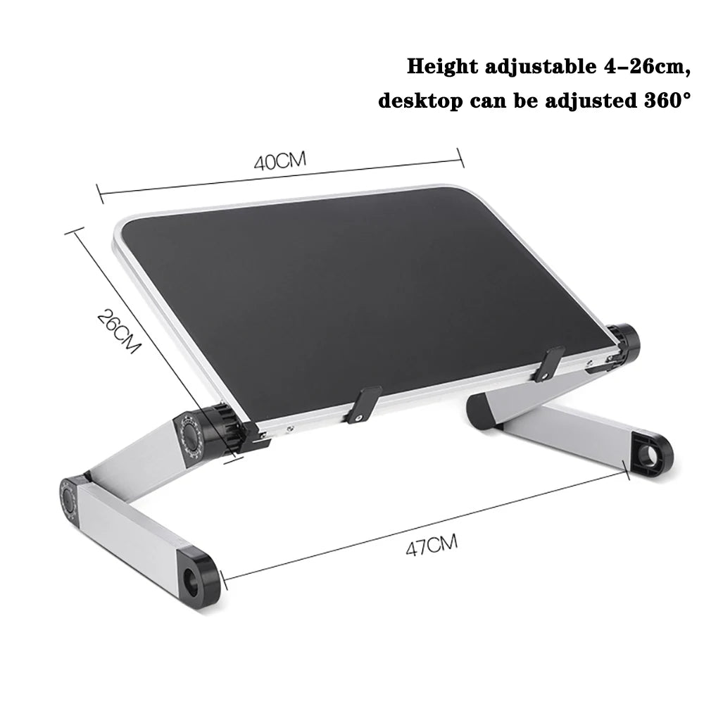 Adjustable Laptop Desk Stand, Portable, Aluminum Ergonomic Lap Desk - WinSupport Tech