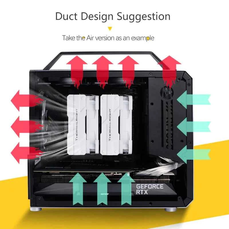 Mechanic Master C28 Computer Case Aluminum Alloy Little Horizon ITX MATX Motherboard Tower Water-Cooler Portable Mini PC Case