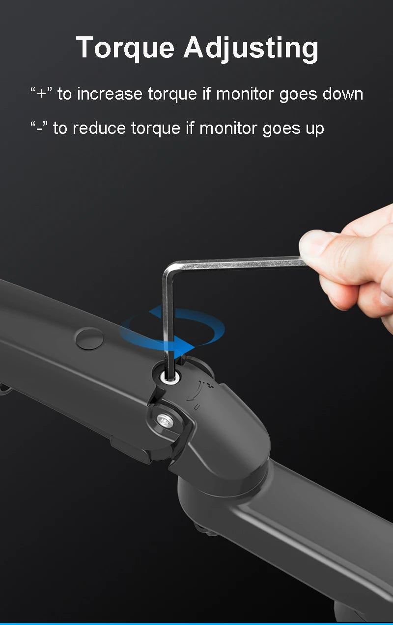 New NB F150 Gas Spring 17-35 inch LED TV Wall Mount Monitor Holder Ergonomic Mount Arm Max. VESA 100*100mm Loading 3-12kgs