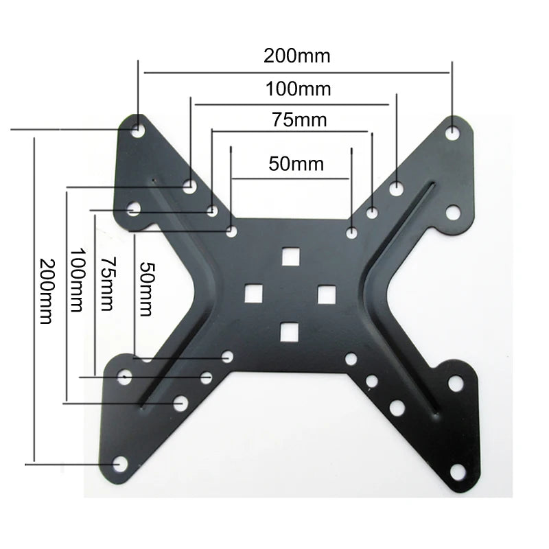 DL-7013 17-32' Mechanical Spring Aluminum Steel LCD Monitor Mount TV Wall Bracket Mount Long Arm 840mm 2-10kg VESA 100x100