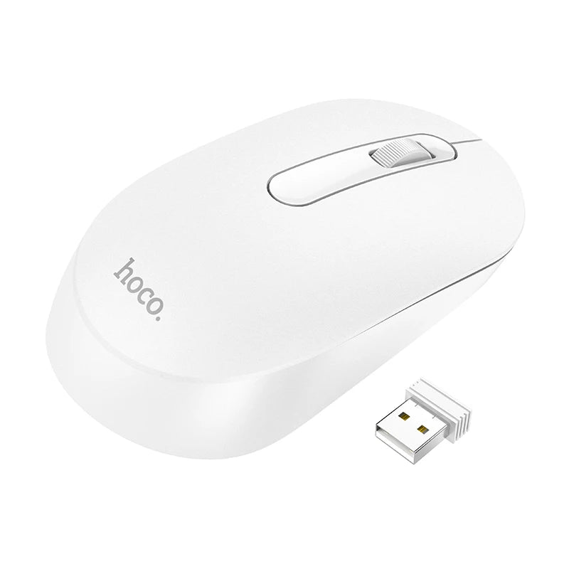 Hoco Portable Wireless Mouse 1200 DPI Silent Mouse For PC Computer/Laptop 2.4GHz Noiseless USB Wireless ABS Mice For Home Office