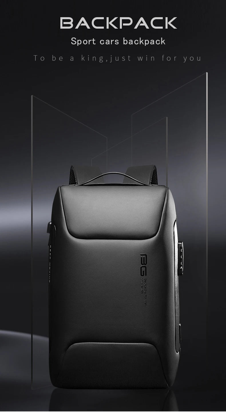 BANGE Anti-Thief 15.6 inch Laptop Backpack with Lock Multifunctional Backpack WaterProof for Business Shoulder Bags for Travel