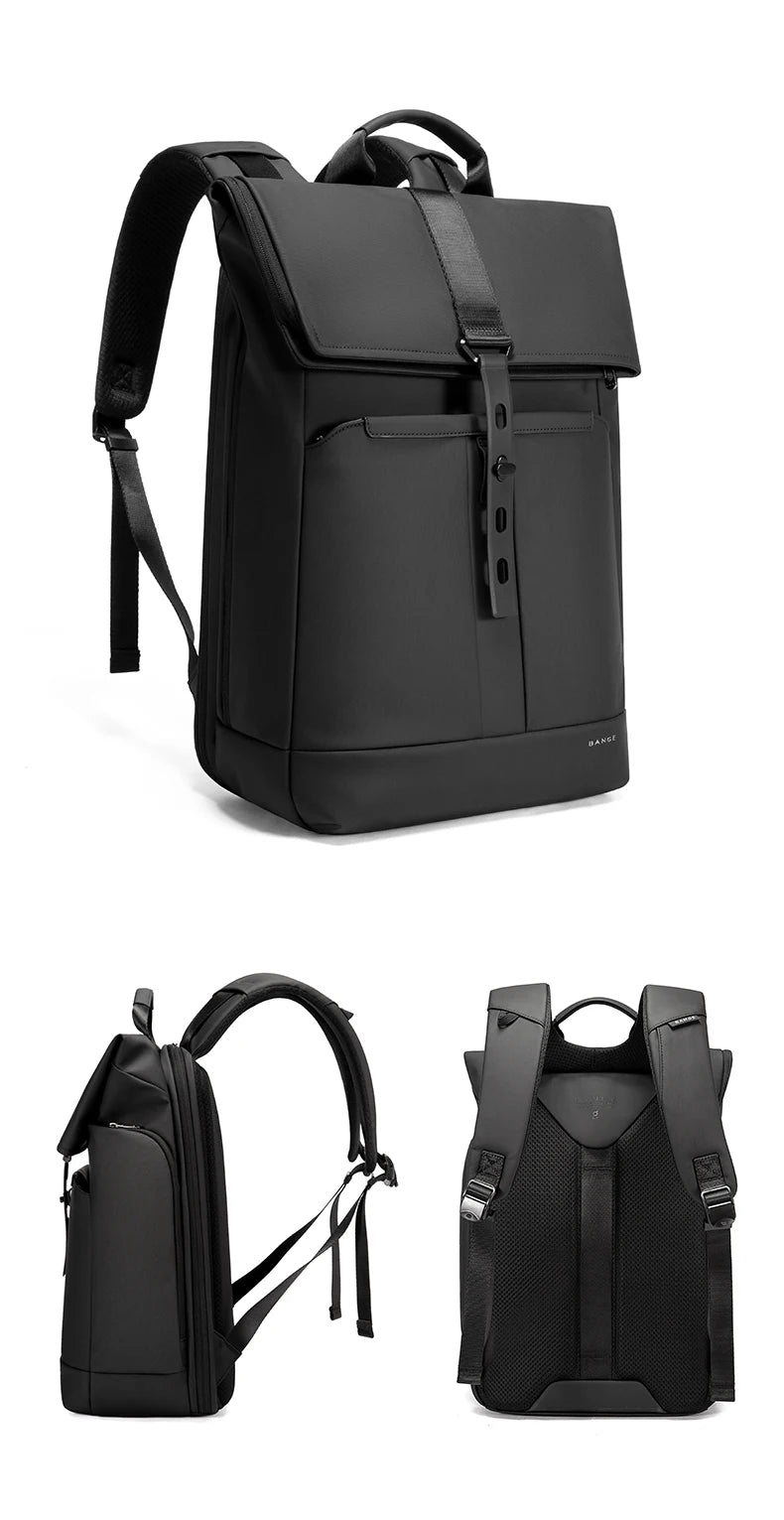 BANGE Anti-Theft Waterproof Laptop Backpack 15.6 Inch – Business Travel Backpack for Men & Women, Durable Work & School Bag
