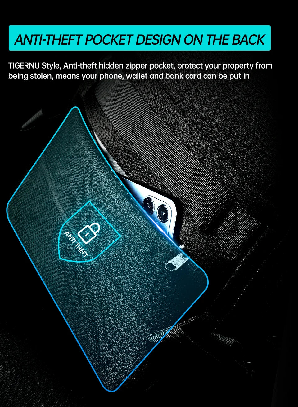 Tigernu Travel Backpacks For Men Anti Theft Backpack 14-15.6inch Laptop Male Backpack Casual Backpack For School Backpacks Male