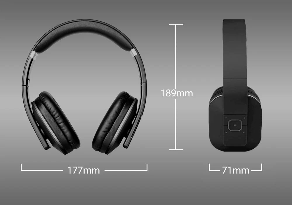 August EP650 Bluetooth Wireless Headphones with Mic/Multipoint/NFC Over Ear Bluetooth 4.2 Stereo Music aptX Headset for TV,Phone