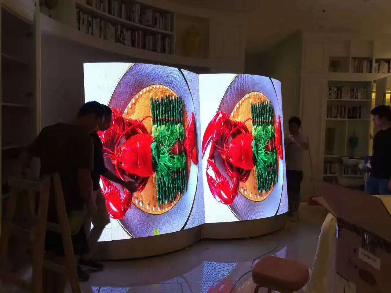 P1.875 Indoor Flexible Display Panel 240x120mm LED Screen Module Full Color Circular Advertising Show Business the Best Choice