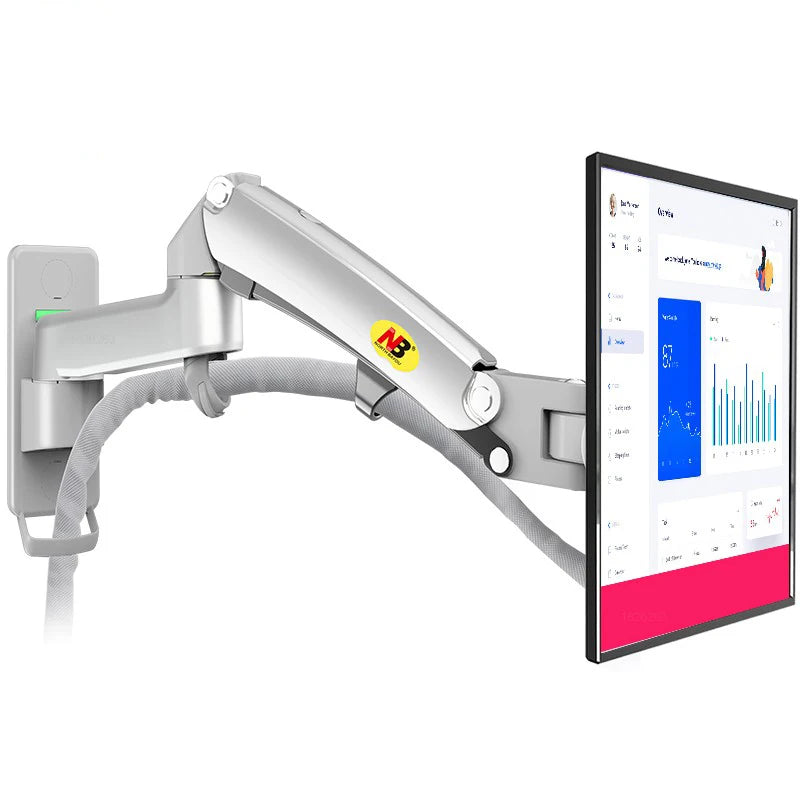 New NB F150 Gas Spring 17-35 inch LED TV Wall Mount Monitor Holder Ergonomic Mount Arm Max. VESA 100*100mm Loading 3-12kgs