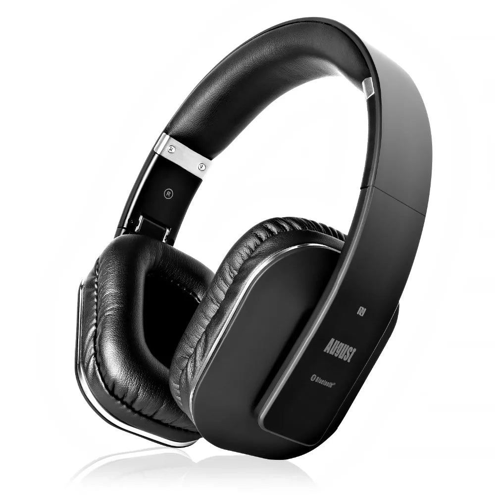 August EP650 Bluetooth Wireless Headphones with Mic/Multipoint/NFC Over Ear Bluetooth 4.2 Stereo Music aptX Headset for TV,Phone