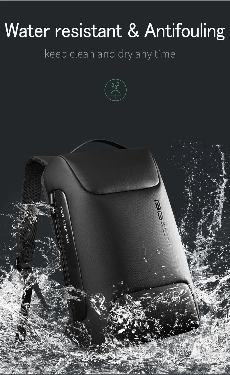 BANGE Anti-Thief 15.6 inch Laptop Backpack with Lock Multifunctional Backpack WaterProof for Business Shoulder Bags for Travel
