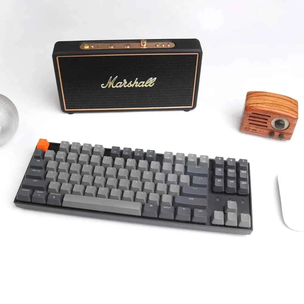 Keychron K8 A Wireless Bluetooth Mechanical Keyboard 87 Keys Gateron Switch White Backlight Keyboard for Mac Windows