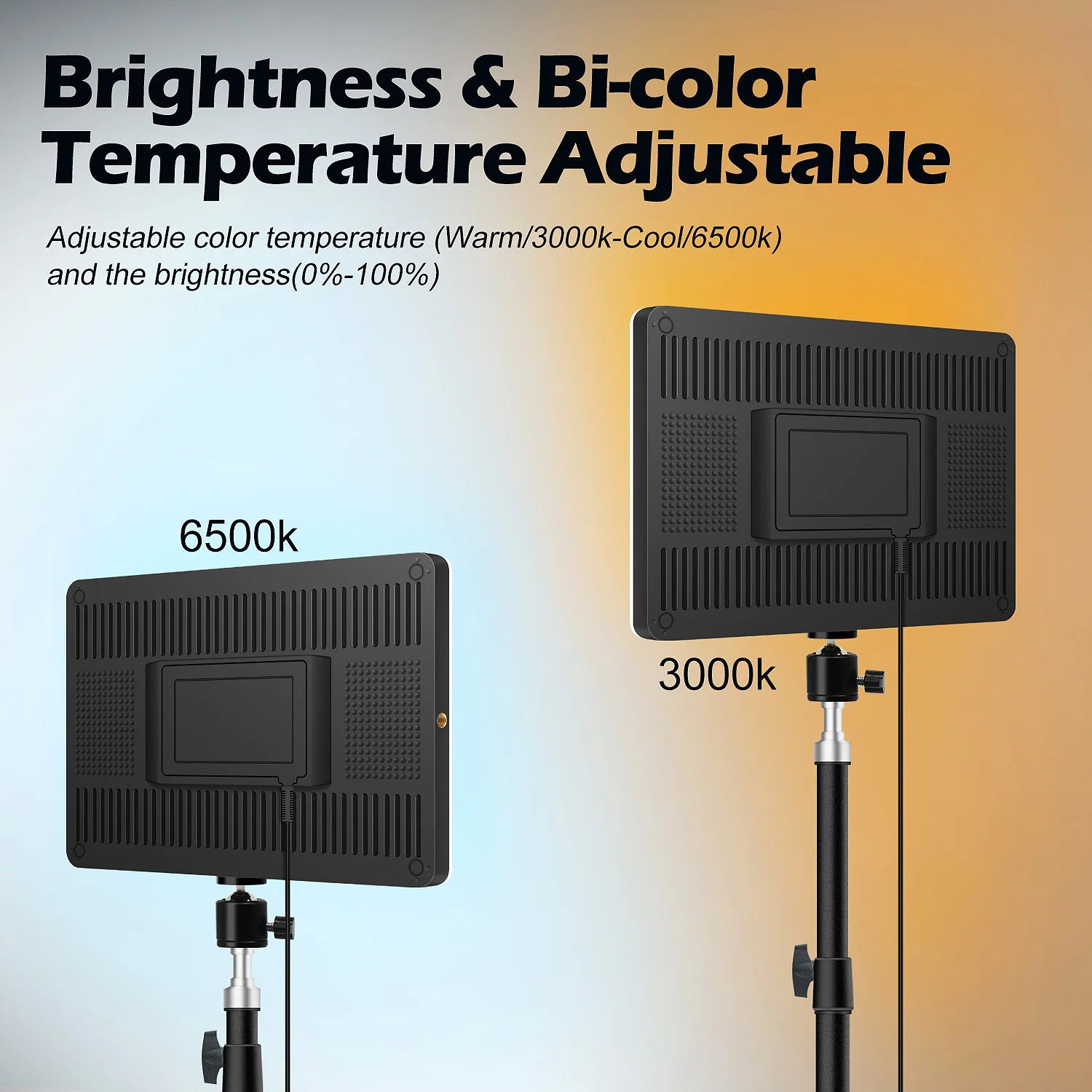 LED Video Conference Lighting with Tripod Bi-Color Selfie Light for Photo Studio Live Streaming TikTok Zoom Eye-catching Photo Studio Lamp
