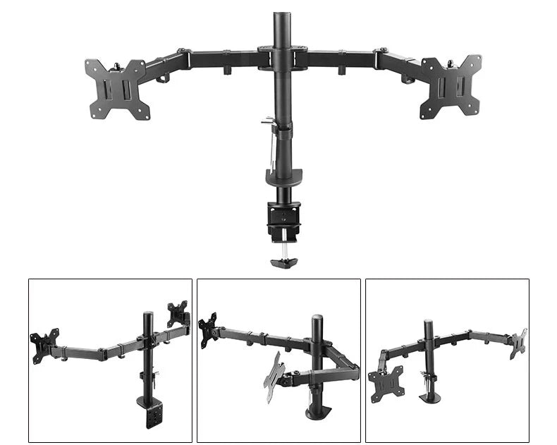 D-MOUNT MS02 9.9kg each head Full Motion 360 rotate Dual 10