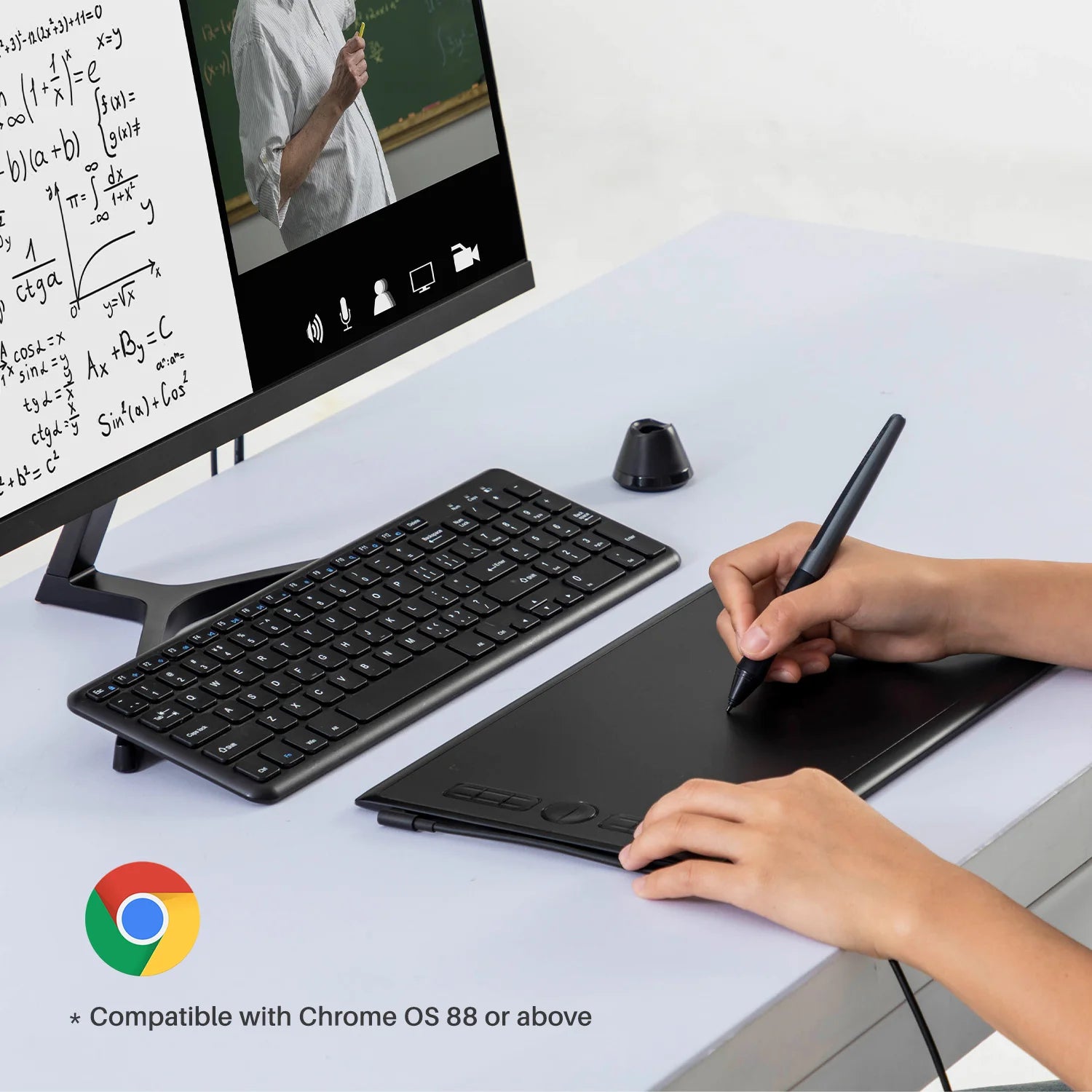 HUION Inspiroy H610X Graphics Tablet Tilt Function Battery Free Digital Pen Tablets Support PC Android Device MacoS ChromeOS