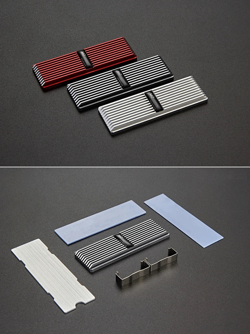 Radiator Heat Sink M.2 NVME NGFF SSD 2280 Solid Radiator Solid Passive Cooling HeatSink Aluminum Vest Heat Cooler