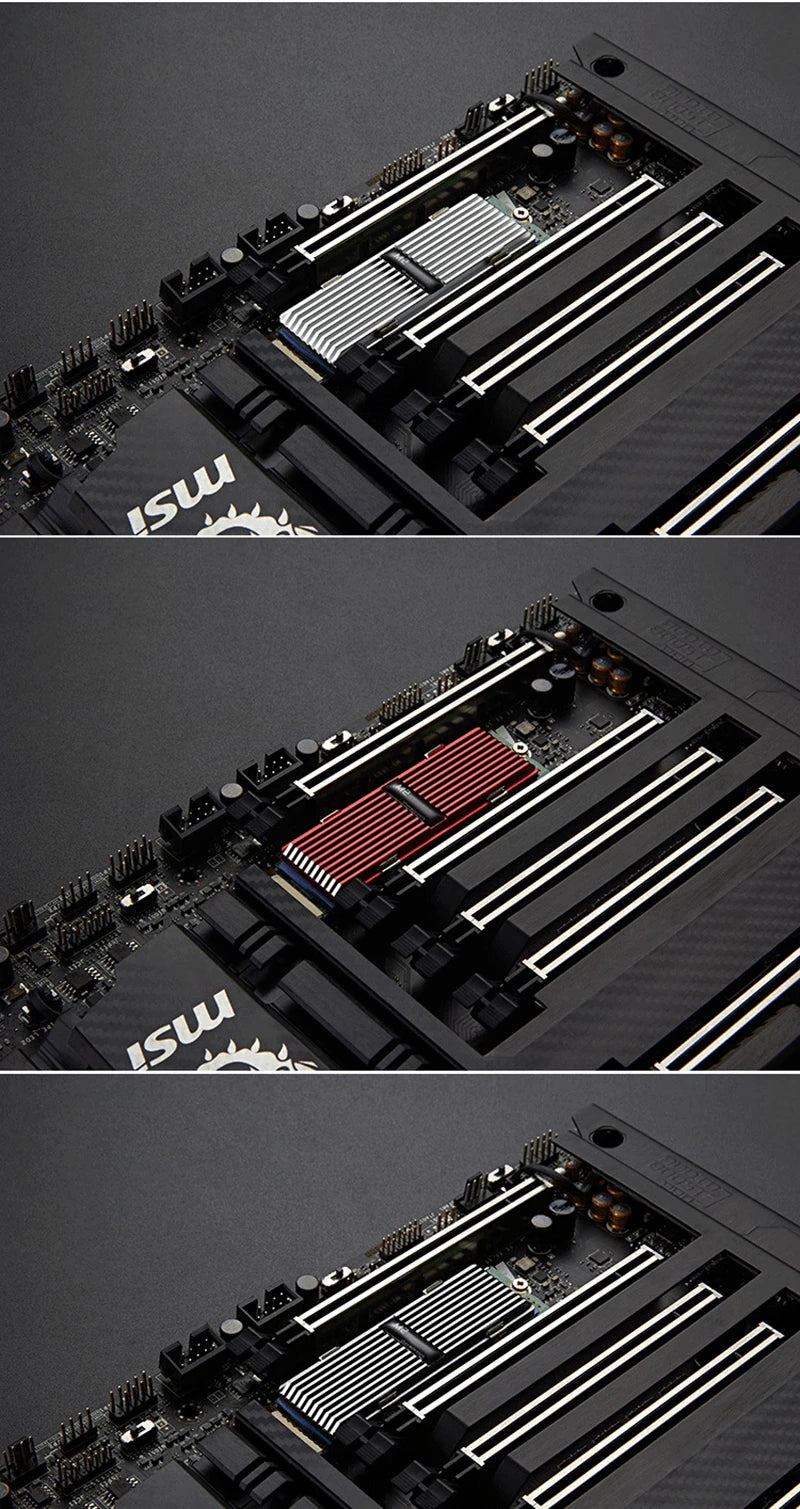 Radiator Heat Sink M.2 NVME NGFF SSD 2280 Solid Radiator Solid Passive Cooling HeatSink Aluminum Vest Heat Cooler
