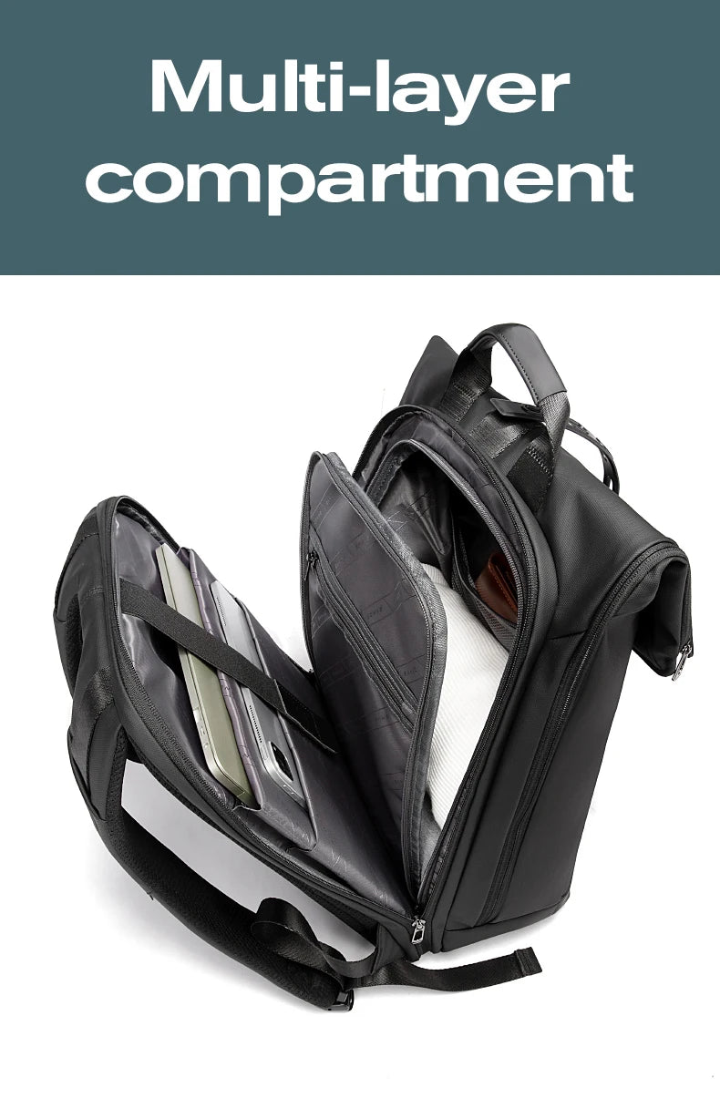 BANGE Anti-Theft Waterproof Laptop Backpack 15.6 Inch – Business Travel Backpack for Men & Women, Durable Work & School Bag