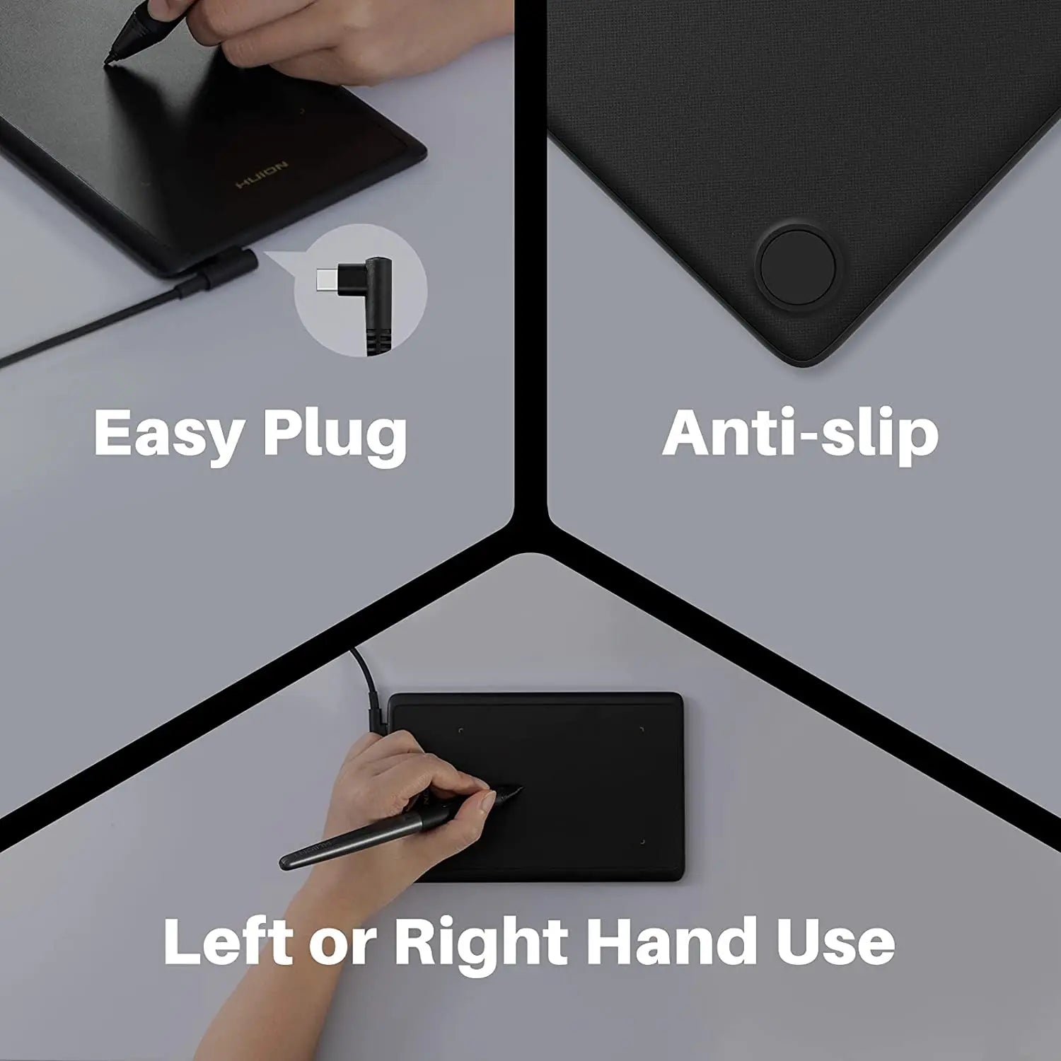4x2.6 Inch Huion H420X Graphics Tablet Drawing Tablets Ultra Thin Signature Pad Type C Easy Connect to Android Phone Windows PC