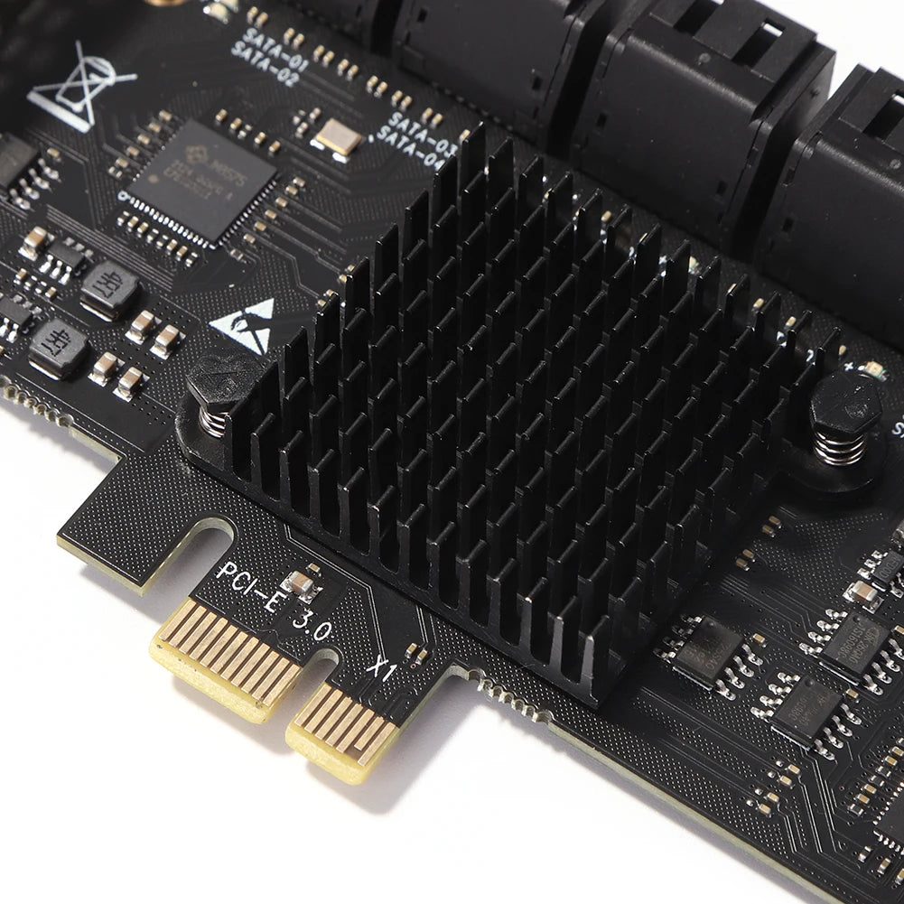 VODOOL SA3112J PCI-E to SATA 3.0 Expansion Card – 20-Port PCIe X1 Controller
