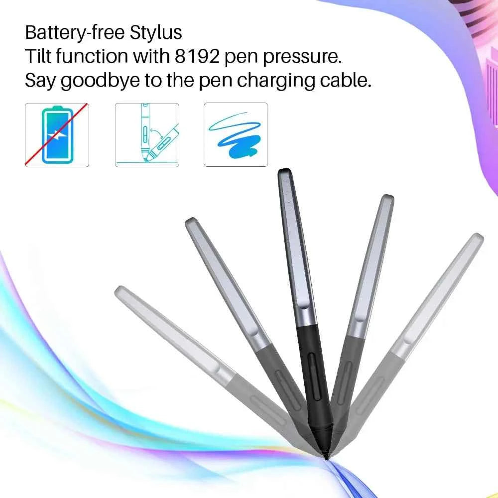 Huion HS610 10x6.25 Inch Graphics Drawing Tablet 28 Express Keys 8192 Battery-Free Stylus Pen Tablet For Android Phone MacBook