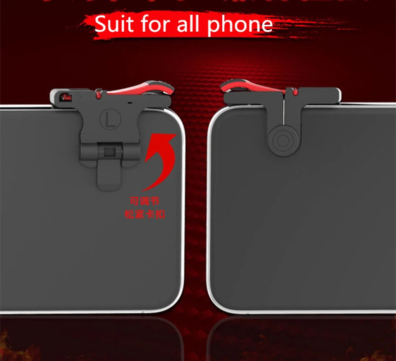 For Phone L1R1 Grip with Joystick / Trigger L1r1 Fire Buttons For iPhone 8 Android IOS Mobile Gamepad For Pubg Controller Holder