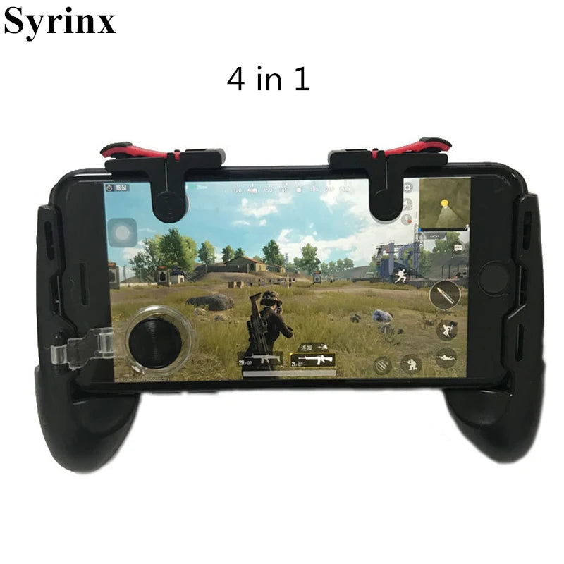 For Phone L1R1 Grip with Joystick / Trigger L1r1 Fire Buttons For iPhone 8 Android IOS Mobile Gamepad For Pubg Controller Holder