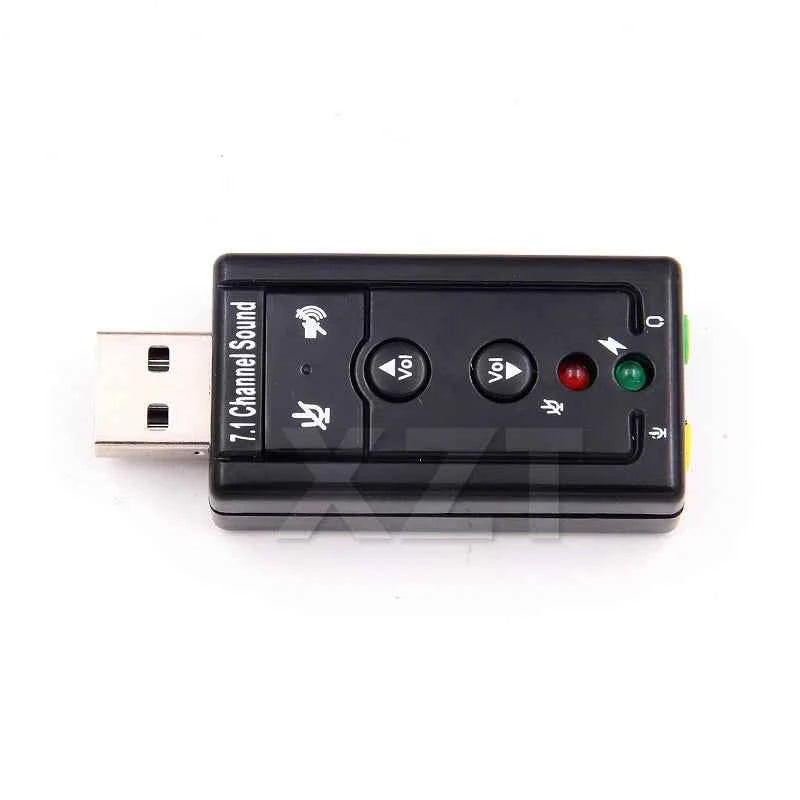 VIRTUAL 7.1 External USB Sound Card USB to Jack 3.5mm Headphone Audio Adapter Micphone Sound Card For Mac Android Linux