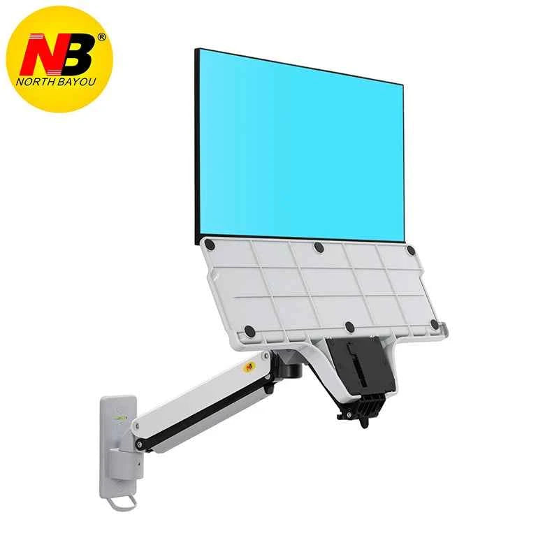 NB D32 MB32 Computer Sit-stand Work Station Wall Mounted Lifting Monitor Bracket With Keyboard Plate Gas Spring