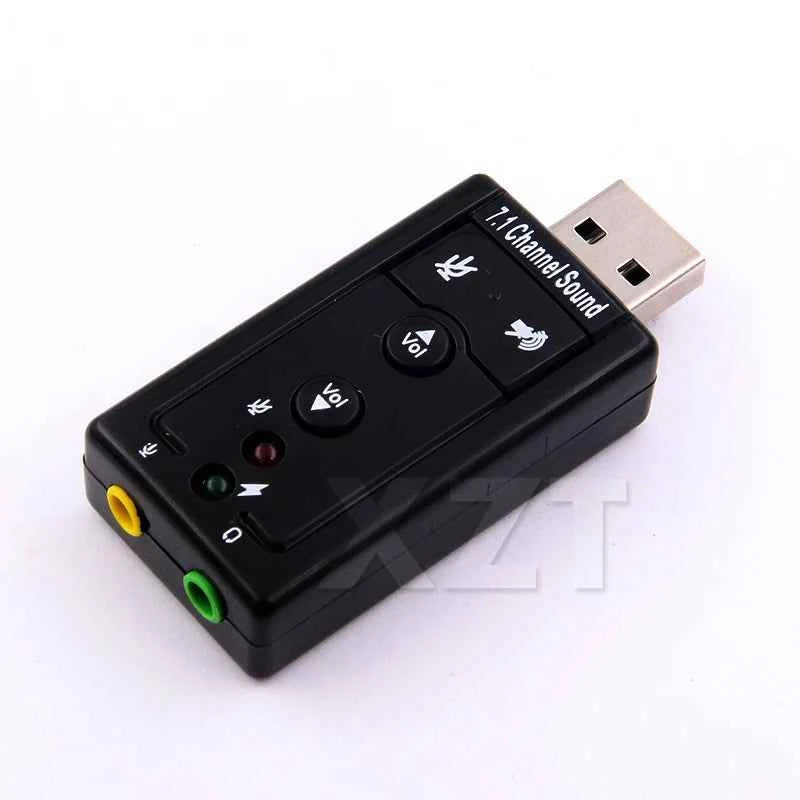VIRTUAL 7.1 External USB Sound Card USB to Jack 3.5mm Headphone Audio Adapter Micphone Sound Card For Mac Android Linux